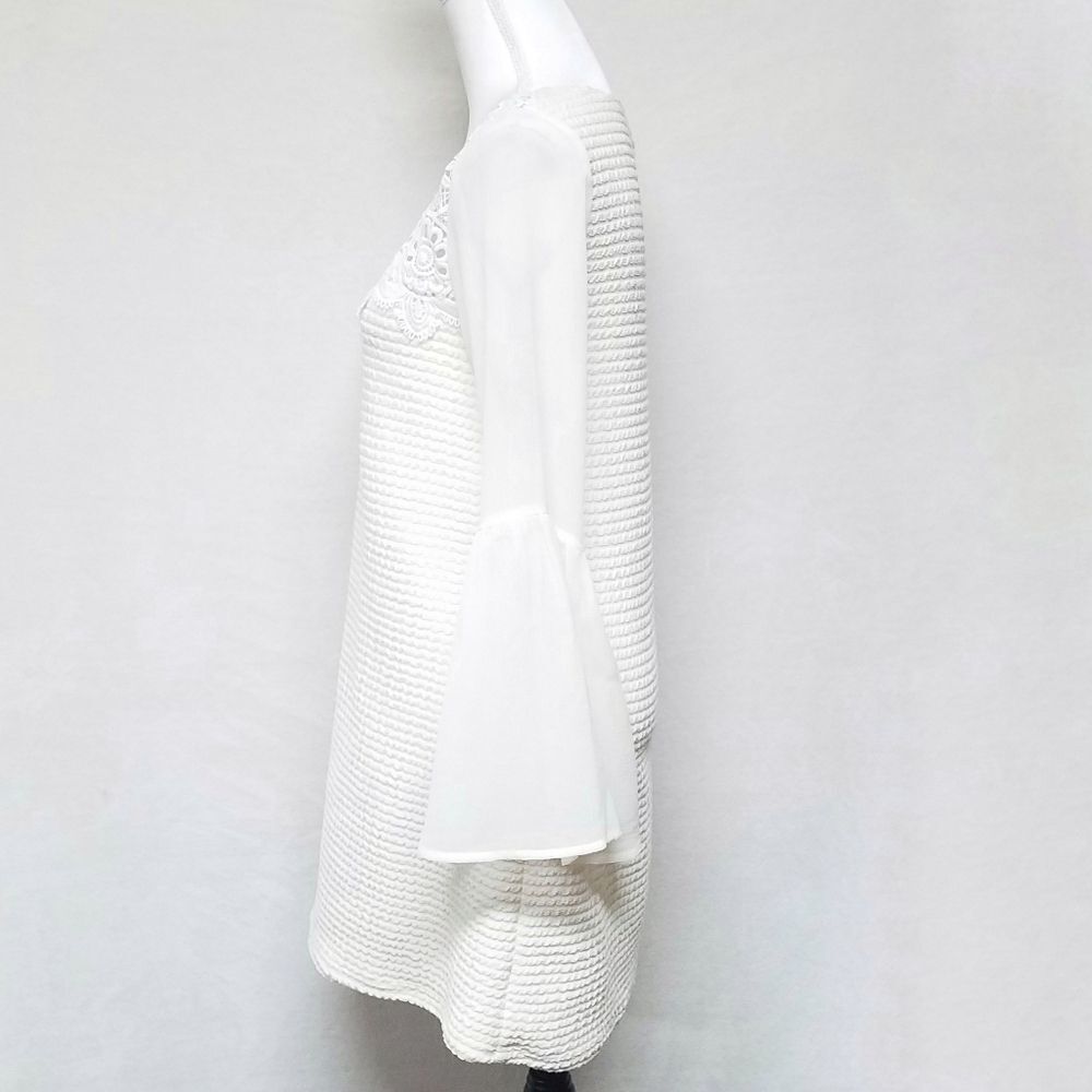 Flying tomato boho bell sleeve dress cream ribbed - Picture 5 of 8